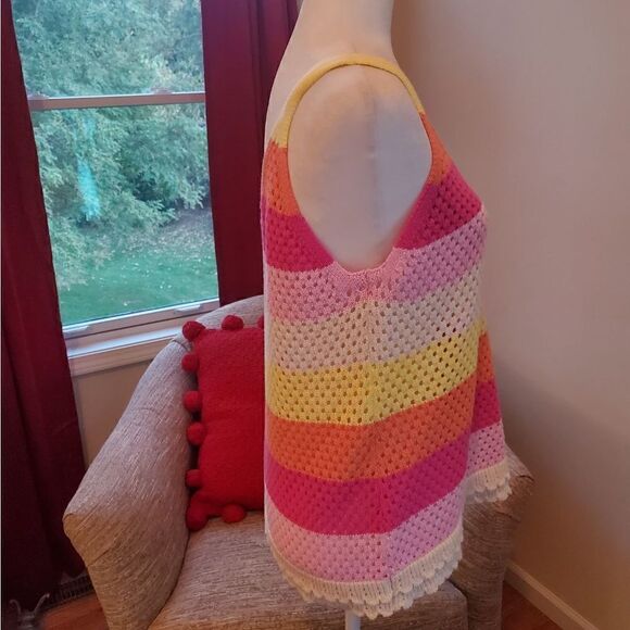 Design365 Bright Stripe Knit Top XL - Picture 3 of 9